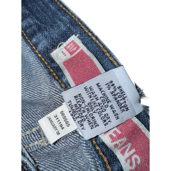 Y2K GAP Jeans Capri Cropped Denim Pants Women’s Size 8 Mid Ris - Picture 4 of 7